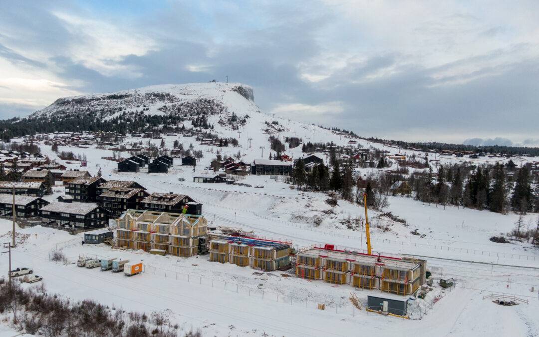 Dronebilder over Ski in Skeikampen